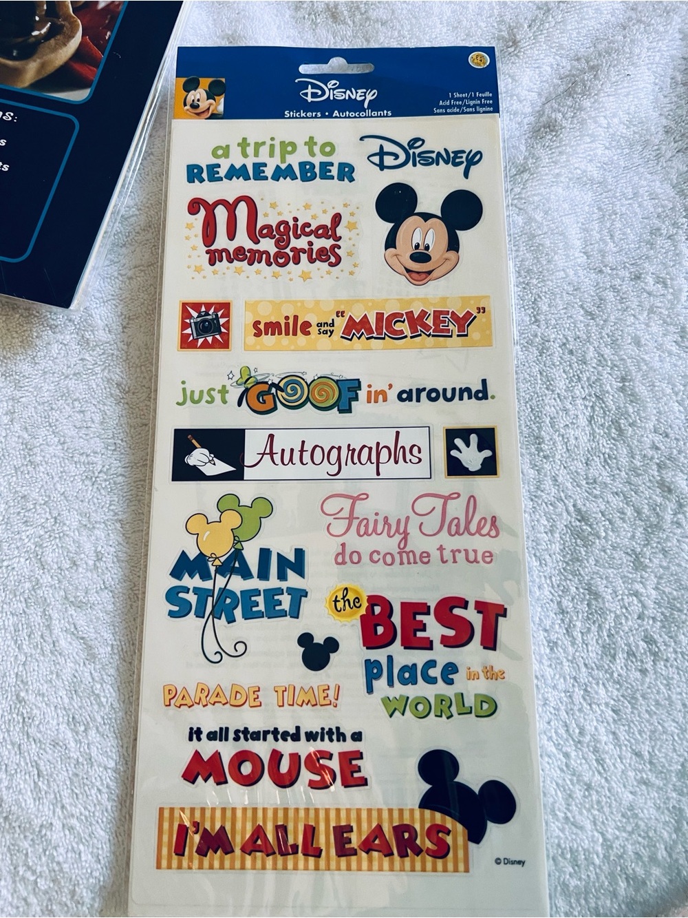 Capture the Magic Scrapbook Paper & Sticker Kit - Blue, Yellow, Red - Picture 5 of 14